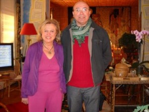 Mme Carole WEISWEILLER propriétaire de la Villa Santo-Sospir et M. Bernard Sasso président de FGB Toulon Var