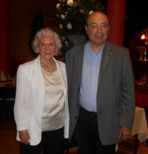 Mme BARDINET avec  M. Bernard SASSO président de FGB Toulon Var