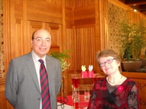Bernard Sasso et Mme Rosemary ANDREU président de FGB Nantes