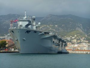 RÉCEPTION  COMMANDANT HMS OCEAN 6 octobre 2015