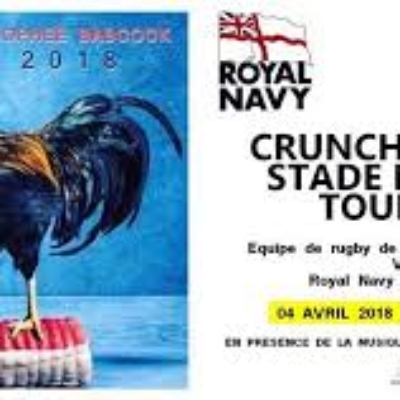 MATCH DE RUGBY : MARINE NATIONALE – ROYAL NAVY 4 avril 2018