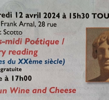Poetry reading and Wine & Cheese