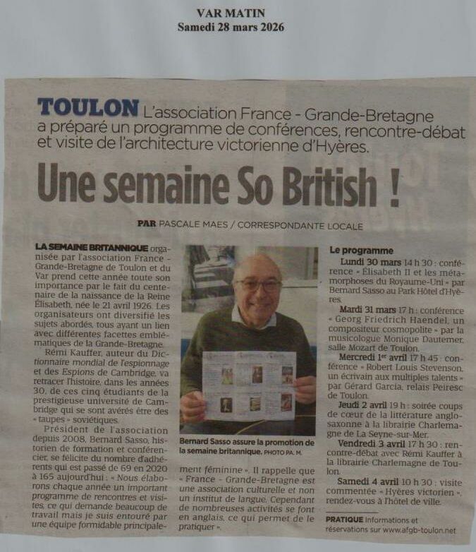 Une semaine So British !